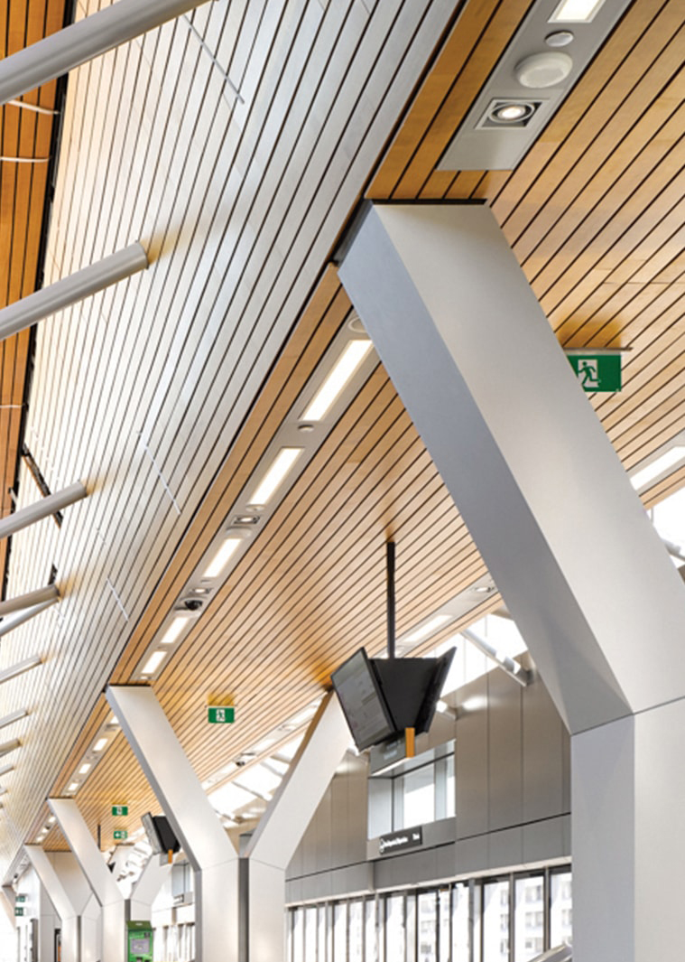 An example of lower-impact lighting at Toronto Pearson
