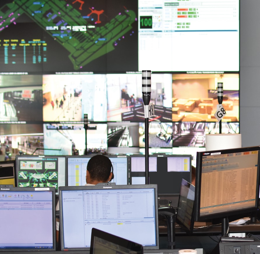 A control centre at Toronto Pearson