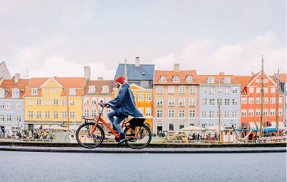 Pedaling Past Traffic