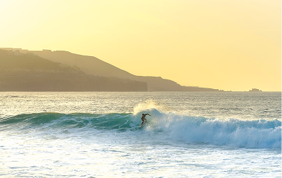 Surfing in Spain