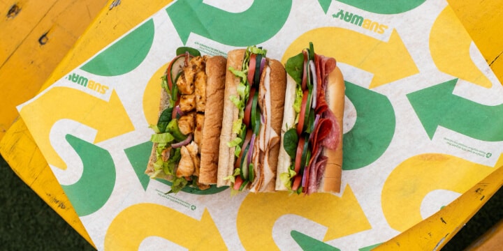 A Subway sandwich