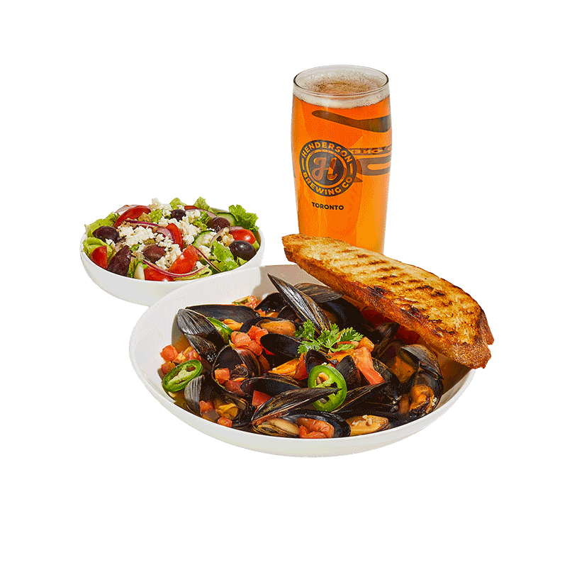 Sélection de repas et de boissons